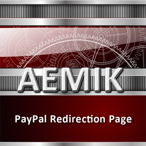 Paypal redirection page
